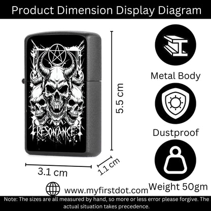 Menacing Skull Lighter Windproof Cigarette Lighter for Men