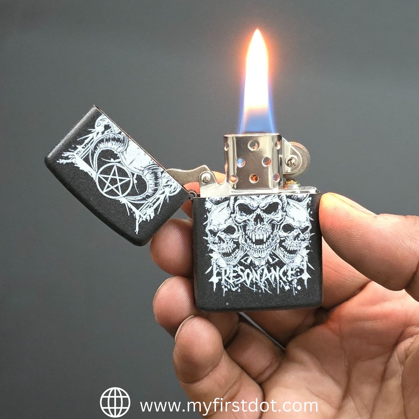 Menacing Skull Lighter Windproof Cigarette Lighter for Men