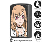 First Dot Anime Series Windproof Cigarette Lighter