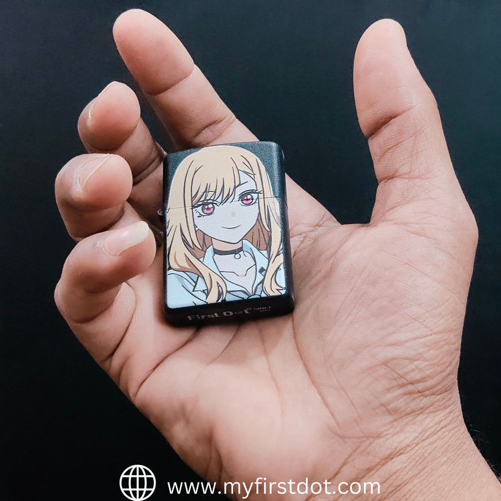 First Dot Anime Series Windproof Cigarette Lighter