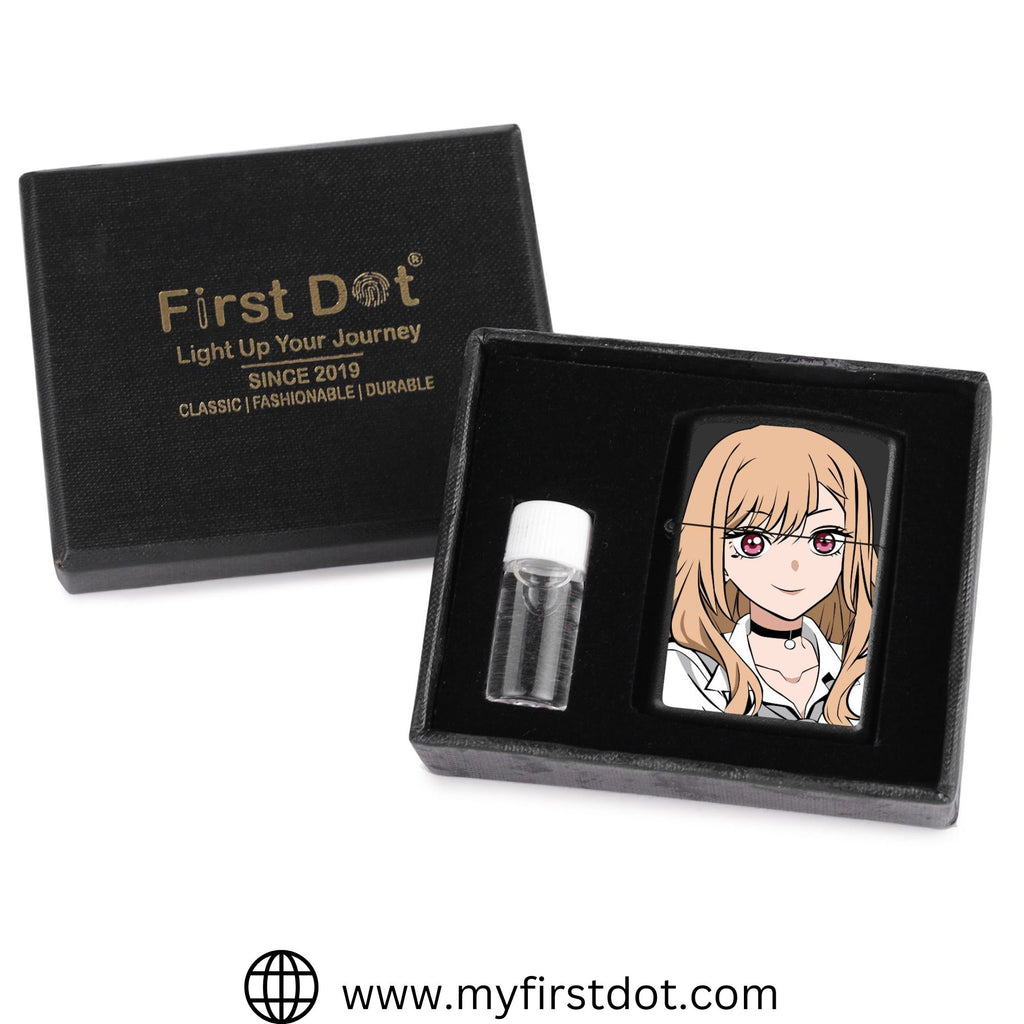 First Dot Anime Series Windproof Cigarette Lighter