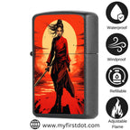 First Dot Samurai Sunset Ronin Series Windproof Cigarette Lighter