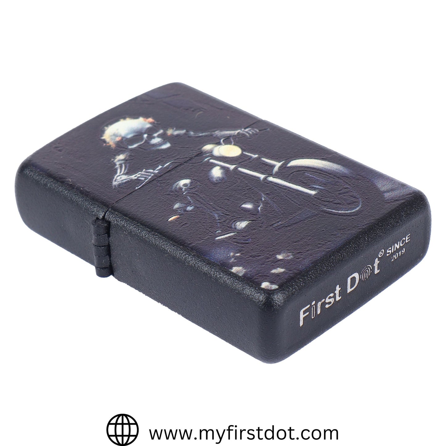 Skull Rider Windproof Cigarette Lighter for Men | Pocket Classic Lighter for Smoking | | First Dot