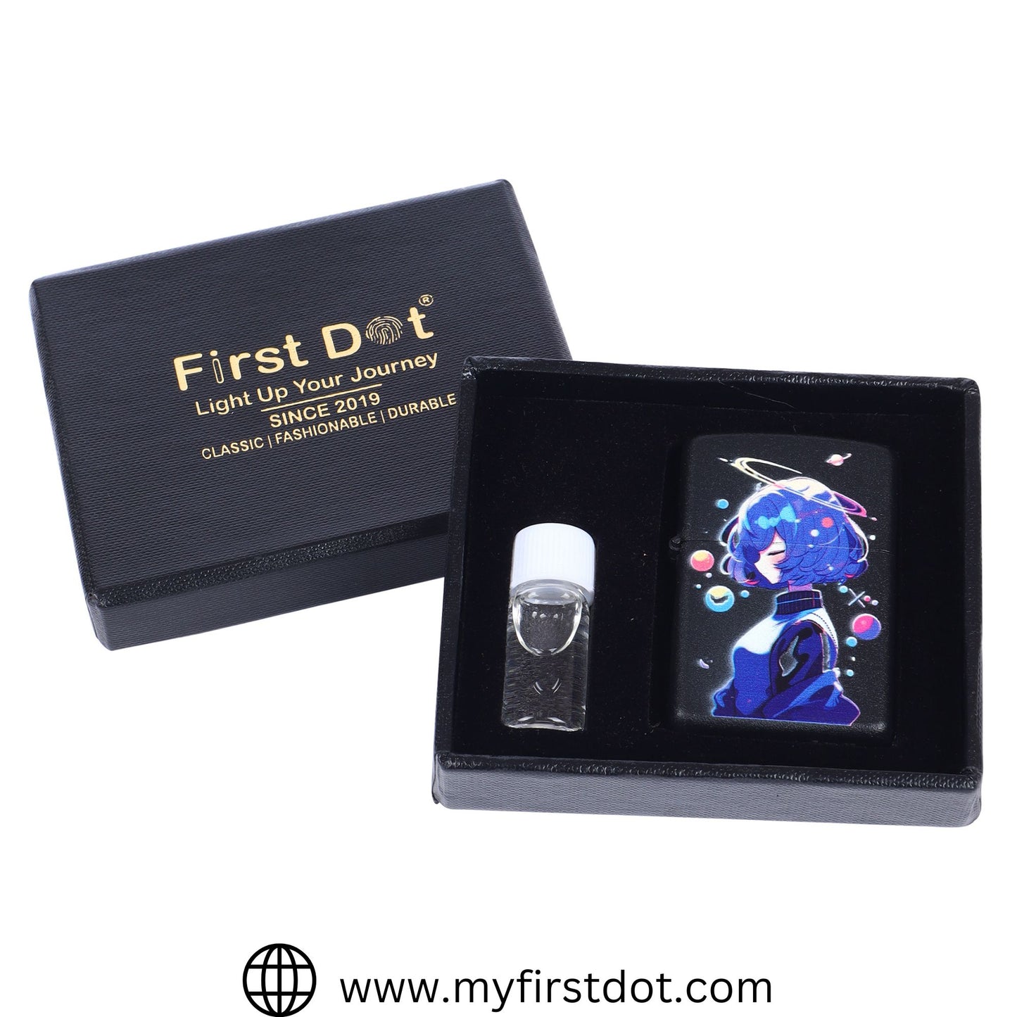 Sky Star Girl Windproof Cigarette Lighter for Men | Pocket Classic Lighter for Smoking | | First Dot