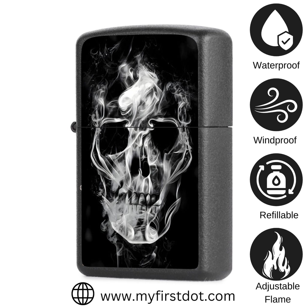 Smokey Skull Lighter Windproof Cigarette Lighter for Men