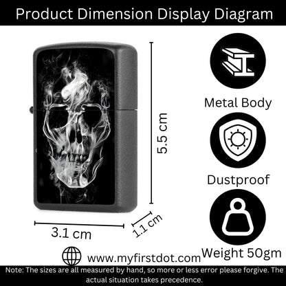 Smokey Skull Lighter Windproof Cigarette Lighter for Men