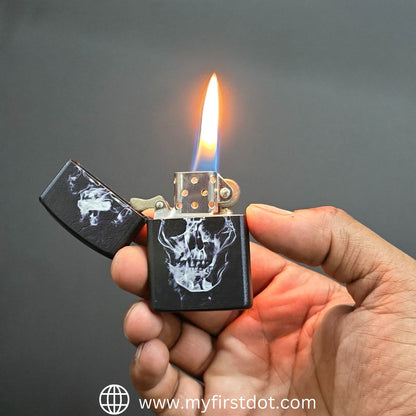Smokey Skull Lighter Windproof Cigarette Lighter for Men
