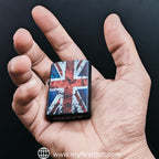 First Dot Vintage British Flag Windproof Cigarette Lighter