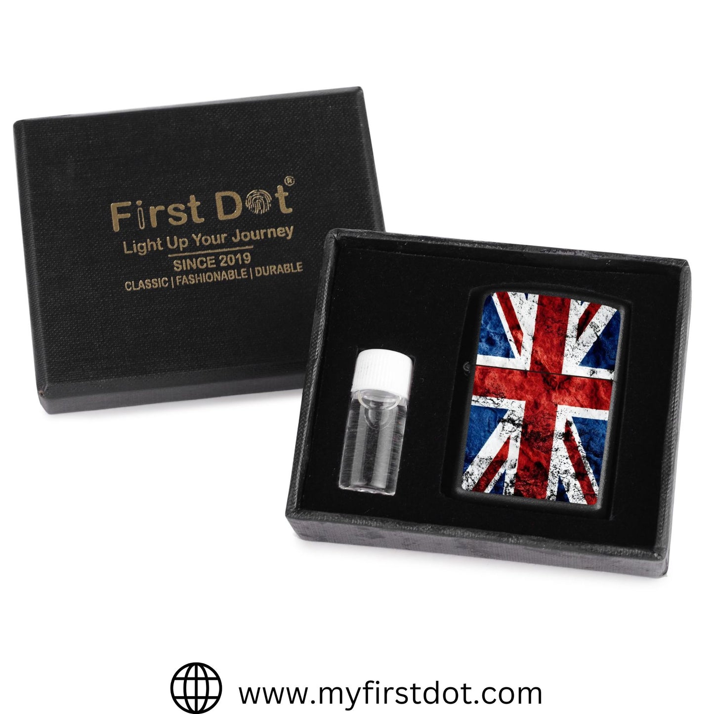 UK Flag Lighter Windproof Cigarette Lighter for Men