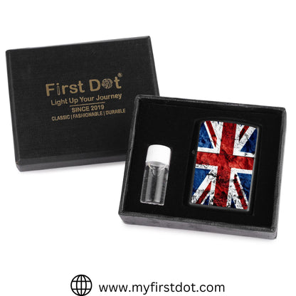 UK Flag Lighter Windproof Cigarette Lighter for Men
