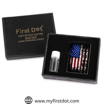 US Flag Lighter Windproof Cigarette Lighter for