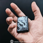 First Dot Ink-Art Skull Windproof Cigarette Lighter
