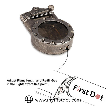 Double Jet Flame Lighter Premium Refillable Cigarette Lighter – Perfect for Gifting | First Dot