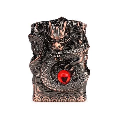Soft Flame Dragon Lighter | Grinding Wheel, Refillable | First Dot