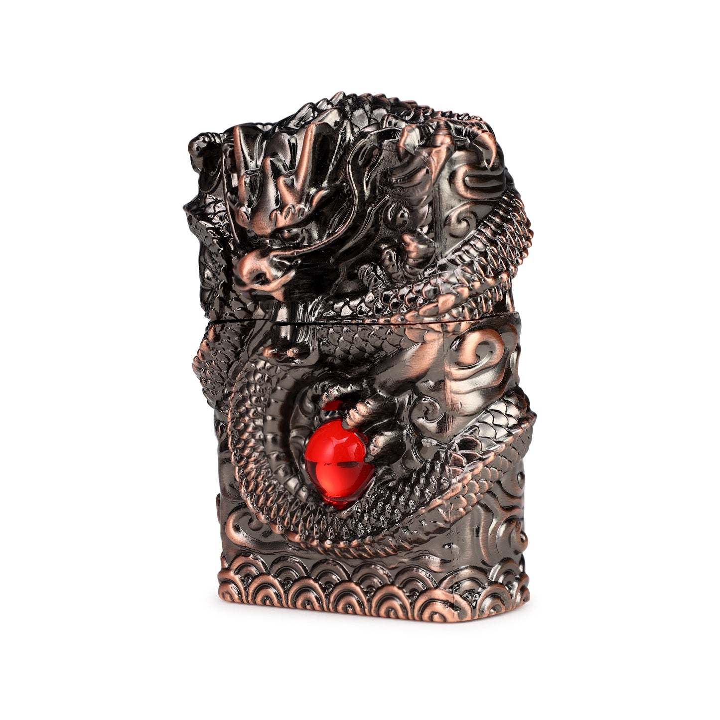 Soft Flame Dragon Lighter | Grinding Wheel, Refillable | First Dot