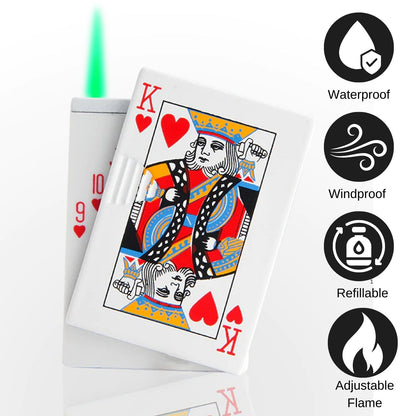 King White Premium Refillable Cigarette Lighter – Perfect for Gifting | First Dot