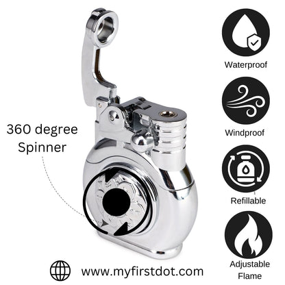 Spinner Premium Refillable Cigarette Lighter – Perfect for Gifting | First Dot