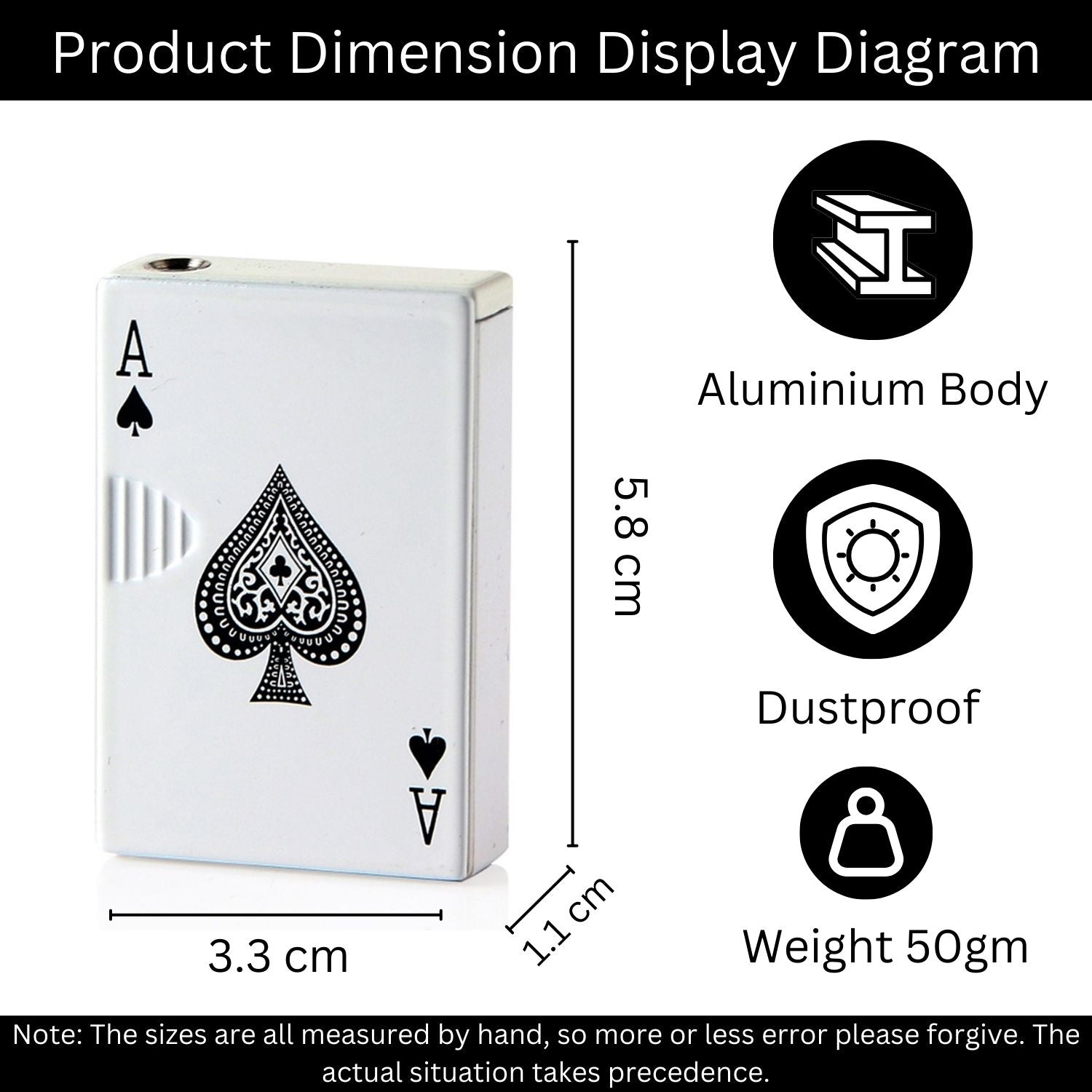 White Ikka Blue Jet Flame Lighter | Windproof Cigarette Lighter