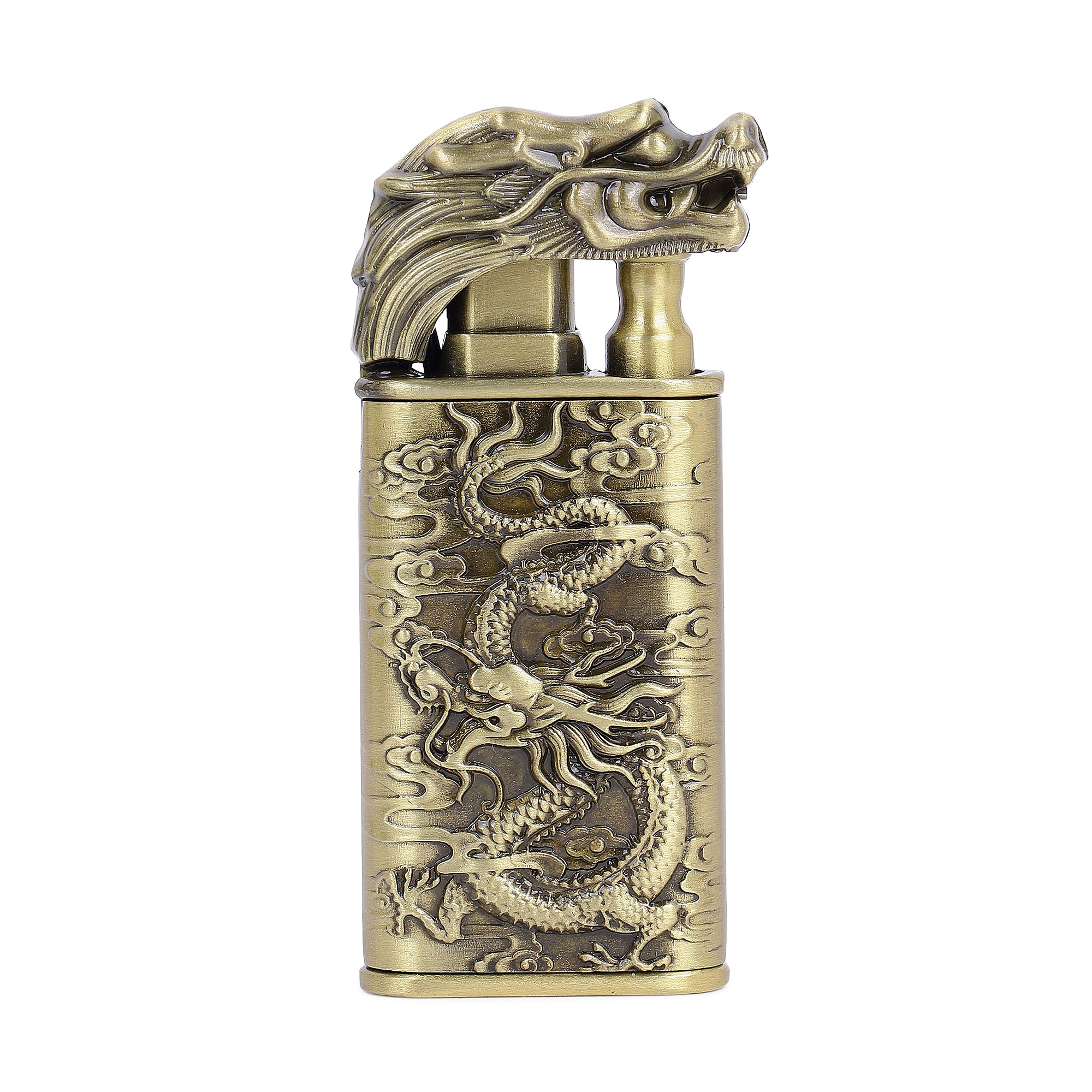 Dragon Double Flame Premium Refillable Cigarette Lighter – Perfect for Gifting | First Dot