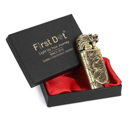Dragon Double Flame Premium Refillable Cigarette Lighter – Perfect for Gifting | First Dot