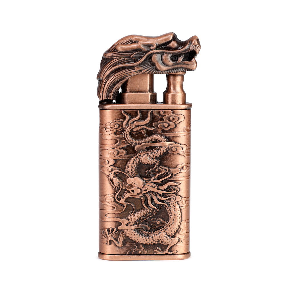 First Dot Dragon Luxury Windproof Lighter Gift for Men - Pocket Lighter