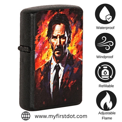 John Wick Premium Refillable Cigarette Lighter – Perfect for Gifting | First Dot