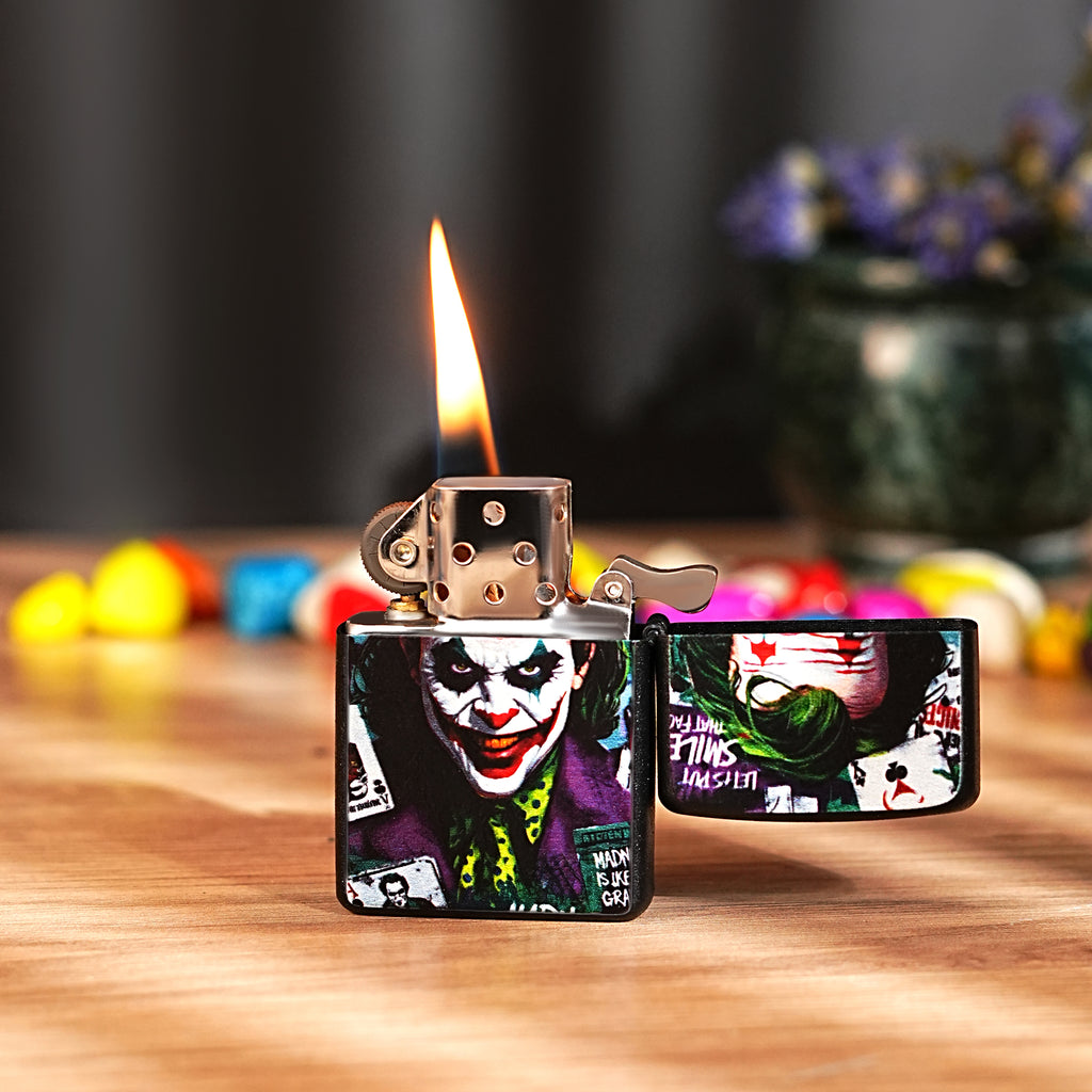 Joker Classic Lighter Windproof Cigarette Lighter