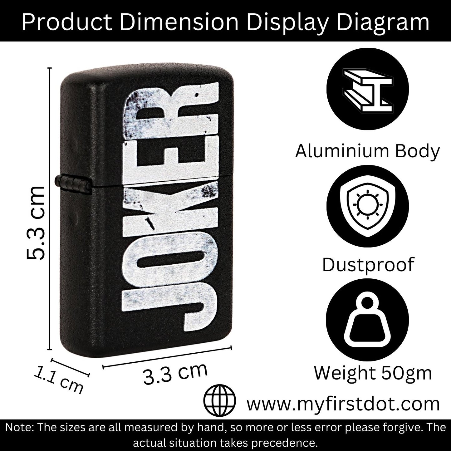 Joker Premium Refillable Cigarette Lighter – Perfect for Gifting | First Dot