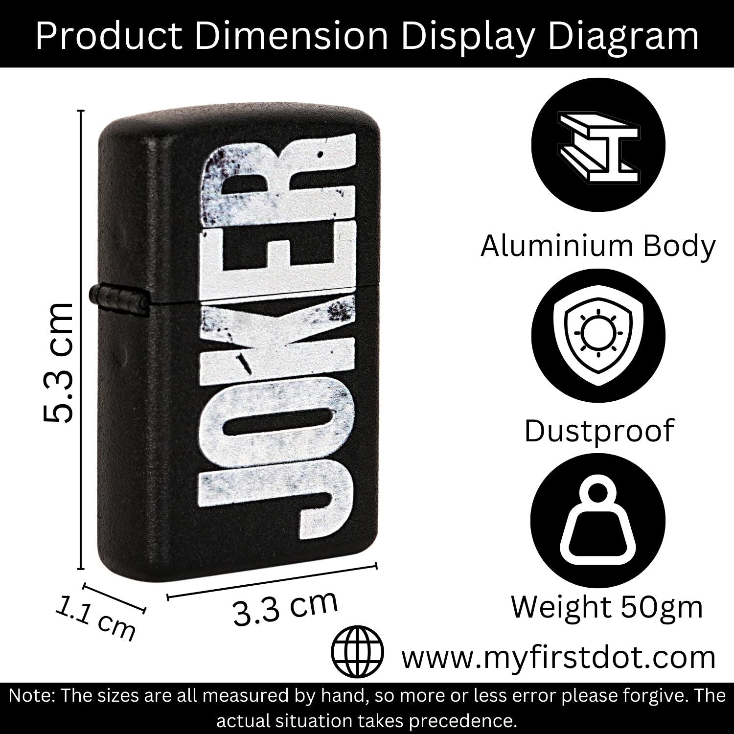 Joker Classic Lighter Windproof Cigarette Lighter