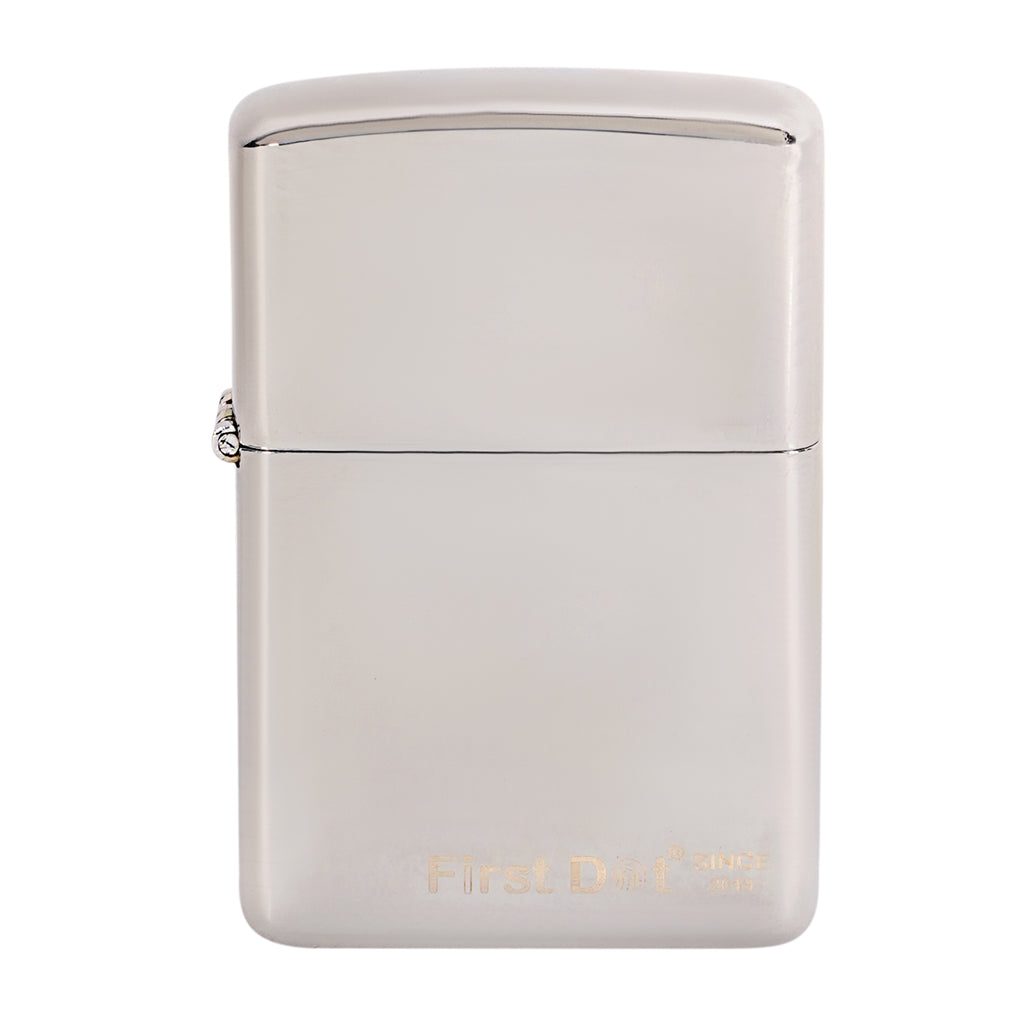 Classic Street Chrome Silver Windproof Cigarette Lighter | First Dot