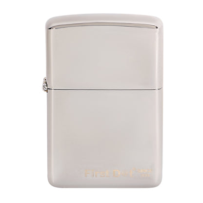 Classic Street Chrome Silver Windproof Cigarette Lighter | First Dot