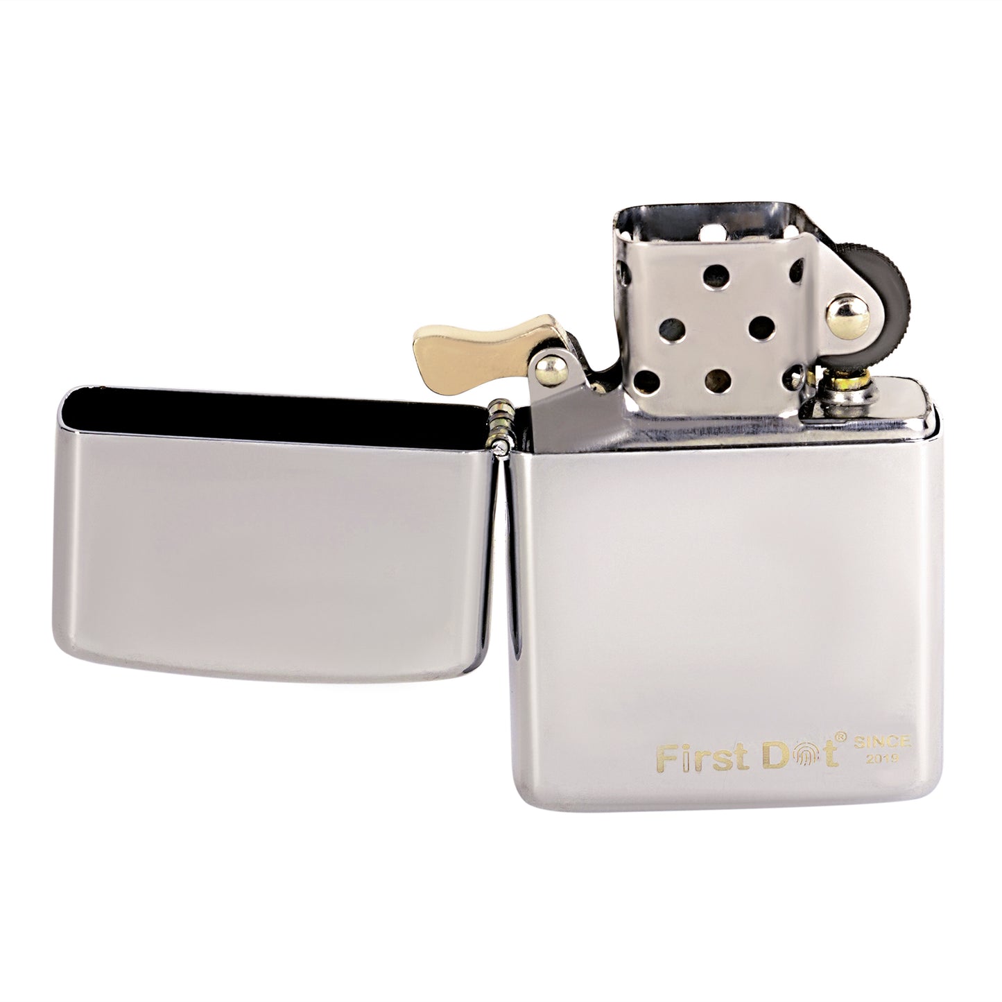Classic Street Chrome Silver Windproof Cigarette Lighter | First Dot