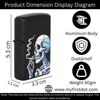 Skull Premium Refillable Cigarette Lighter – Perfect for Gifting | First Dot