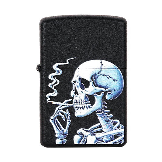 Classic First Dot pocket lighter – sleek metal body, fluid refillable, and perfect for gifting