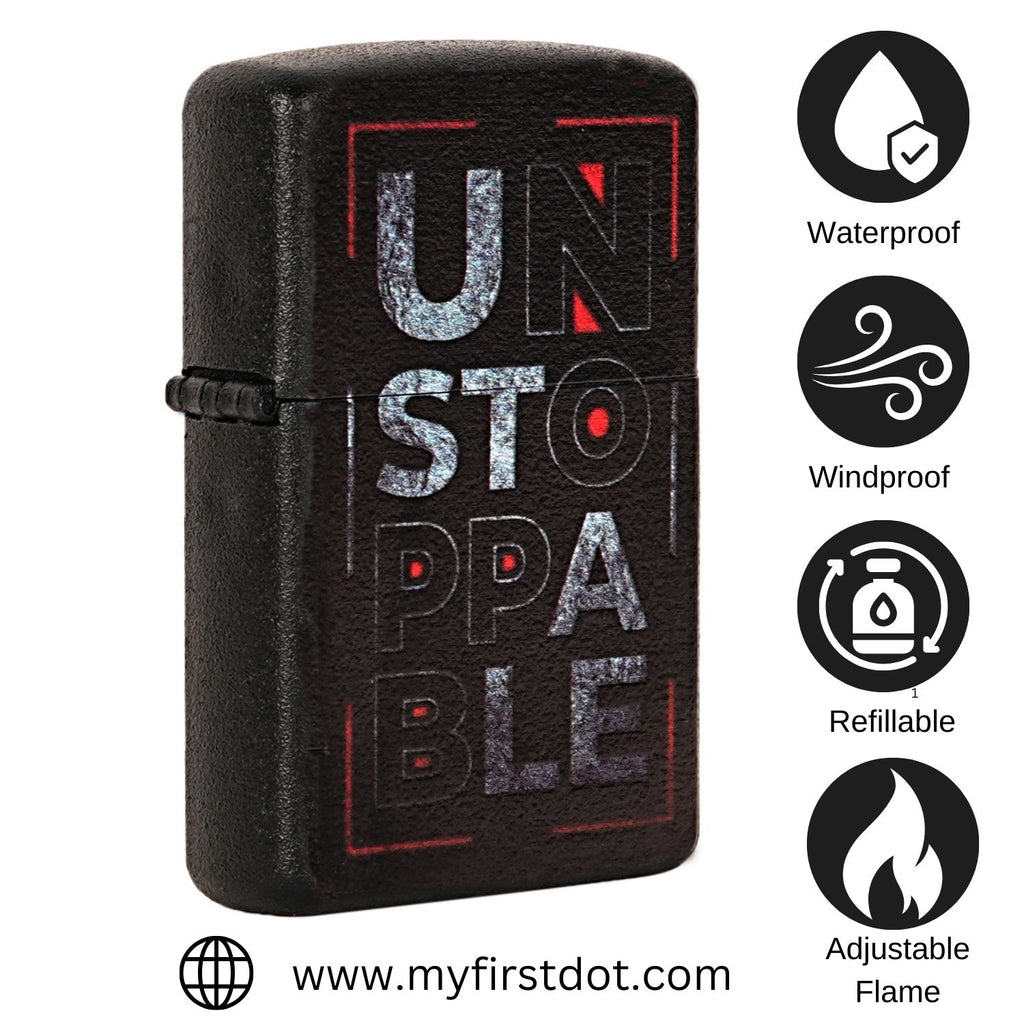 First Dot "Unstoppable" Windproof Cigarette Lighter