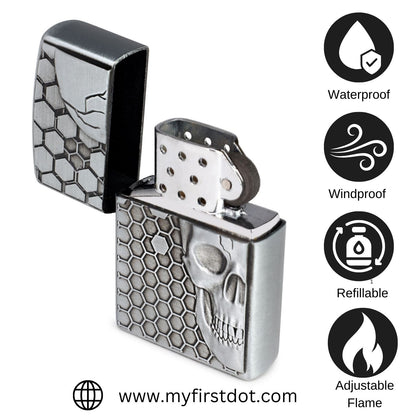 Skull Skeleton Classic Lighter | Windproof Cigarette Lighter