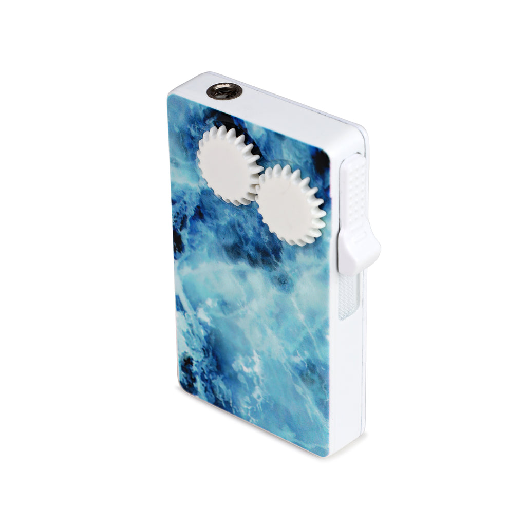 Sky Abstract Marble Glass Premium Refillable Cigarette Lighter – Perfect for Gifting | First Dot