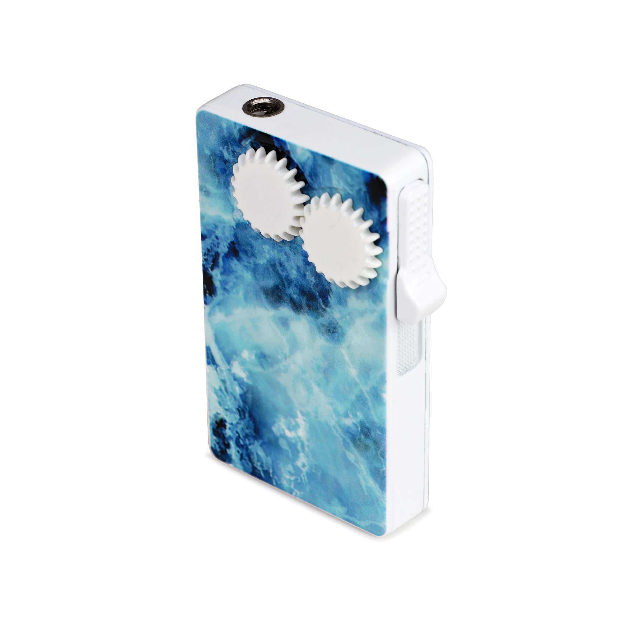 Sky Abstract Marble Glass Premium Refillable Cigarette Lighter – Perfect for Gifting | First Dot