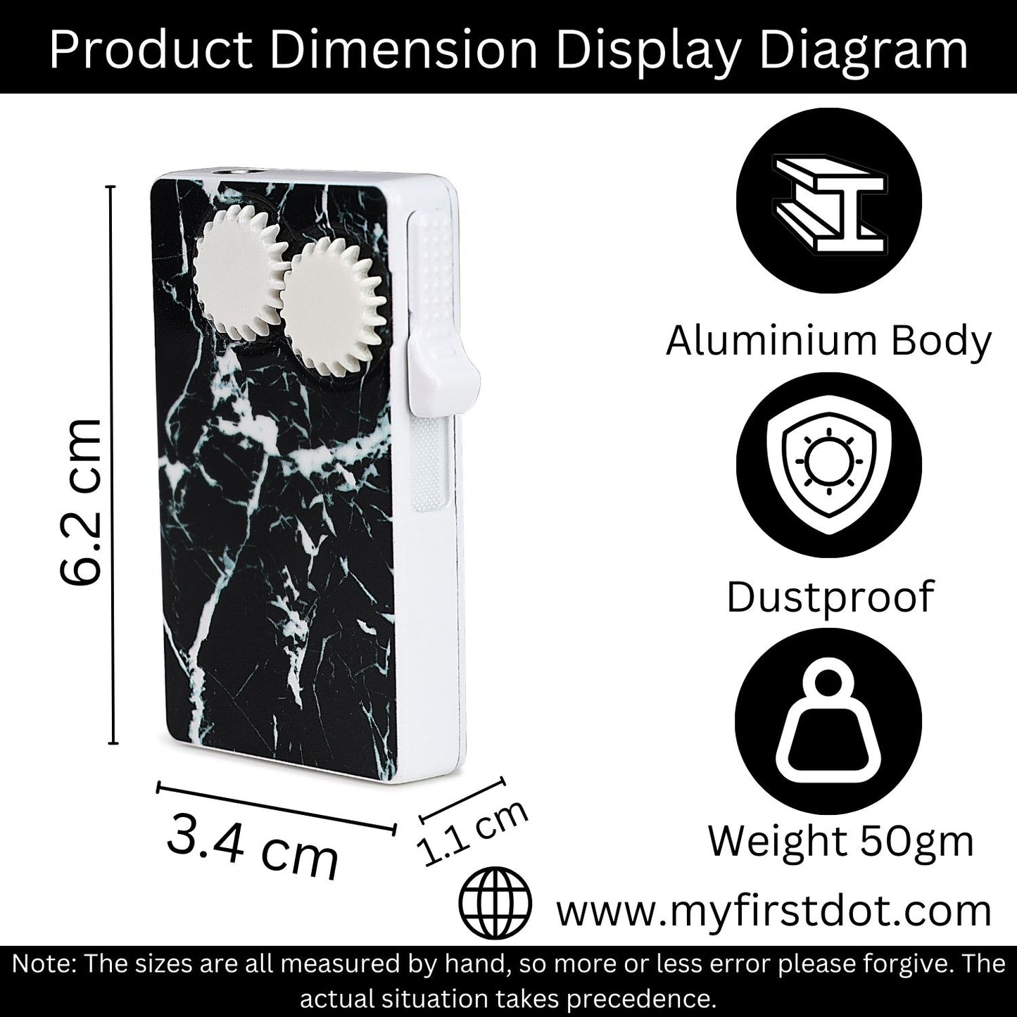 Sky Abstract Marble Glass Premium Refillable Cigarette Lighter – Perfect for Gifting | First Dot