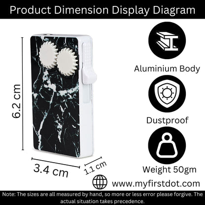Sky Abstract Marble Glass Premium Refillable Cigarette Lighter – Perfect for Gifting | First Dot