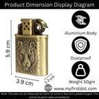Tiger Eye Embossed Premium Refillable Cigarette Lighter – Perfect for Gifting | First Dot
