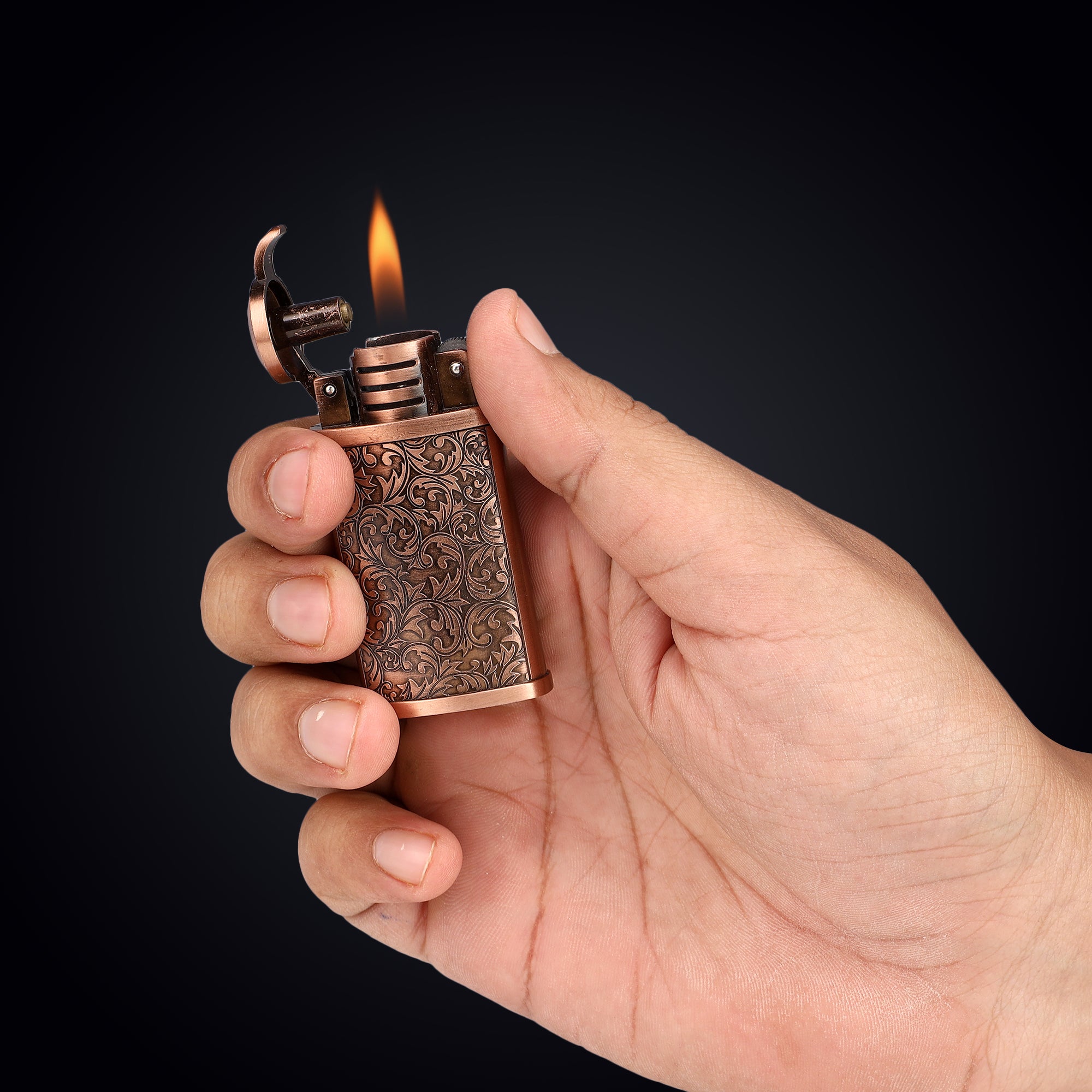 Vintage Grinding Wheel Premium Refillable Cigarette Lighter – Perfect for Gifting | First Dot