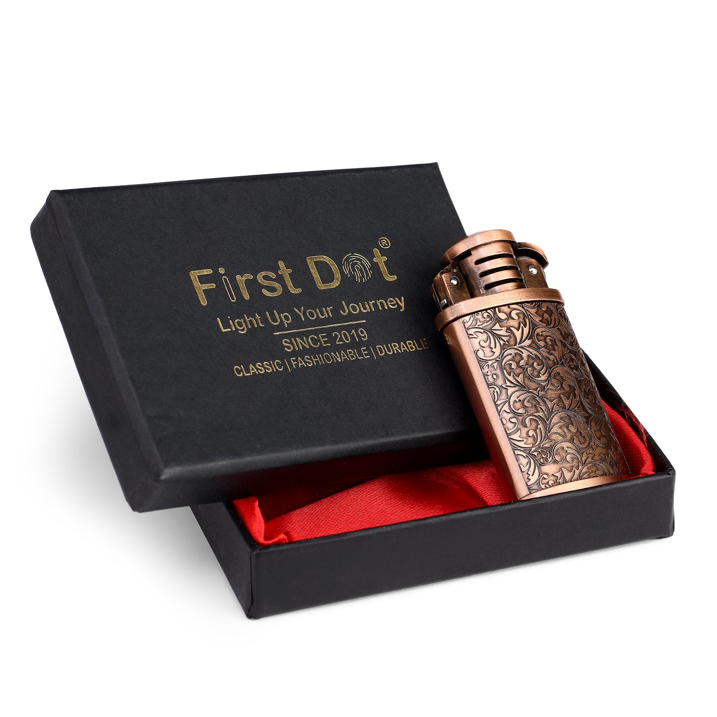 Vintage Grinding Wheel Premium Refillable Cigarette Lighter – Perfect for Gifting | First Dot