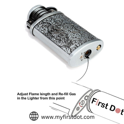 Vintage Grinding Wheel Premium Refillable Cigarette Lighter – Perfect for Gifting | First Dot