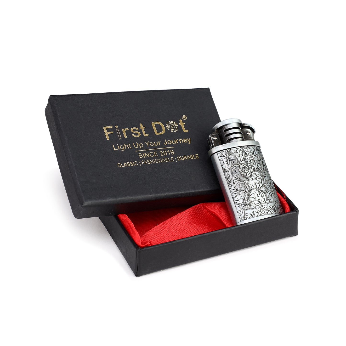 Vintage Grinding Wheel Premium Refillable Cigarette Lighter – Perfect for Gifting | First Dot