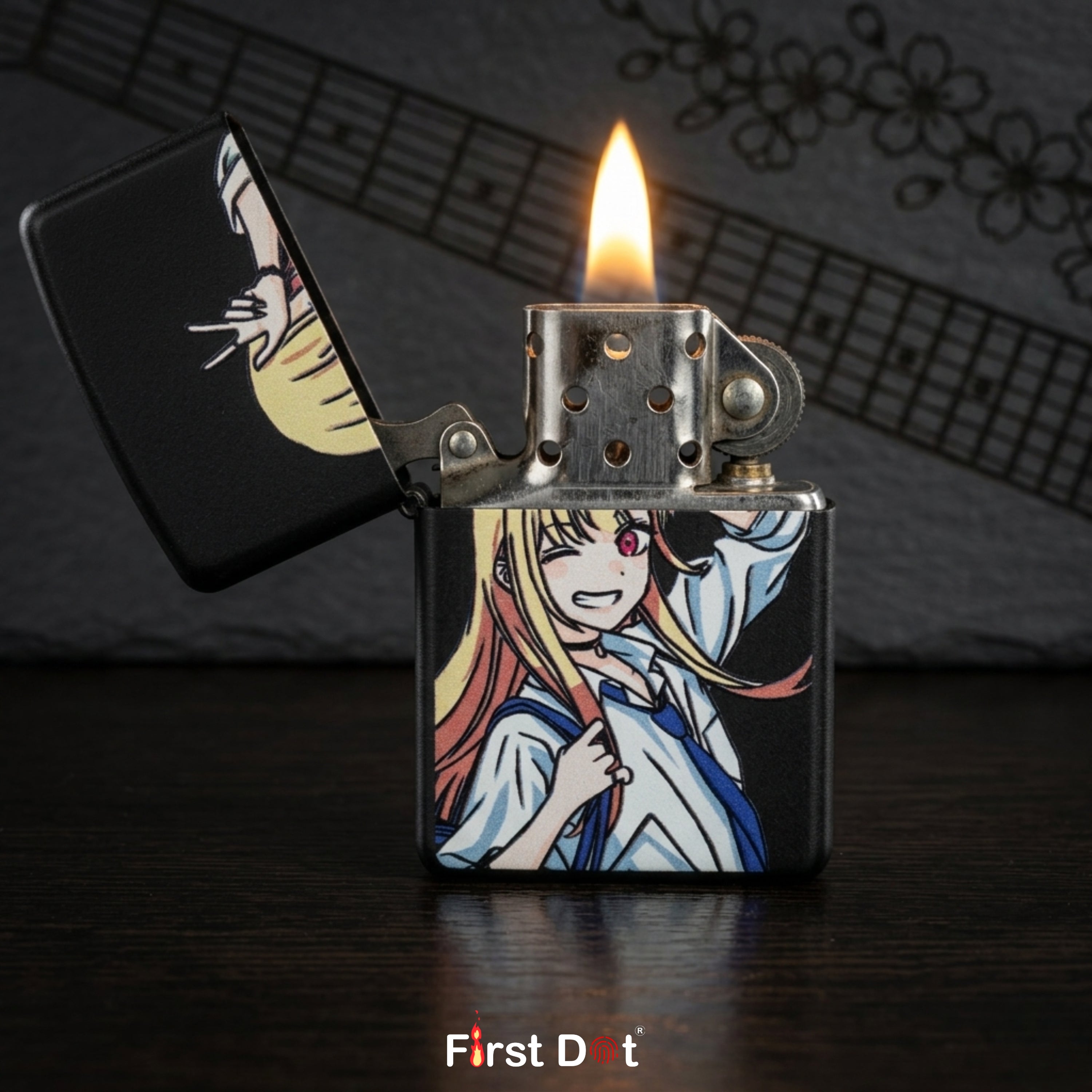 First Dot Marin Kitagawa Windproof Cigarette Lighter