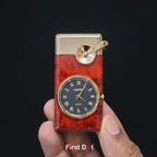 First Dot Maverick Swing-Arm Built-In Analog Watch Lighter
