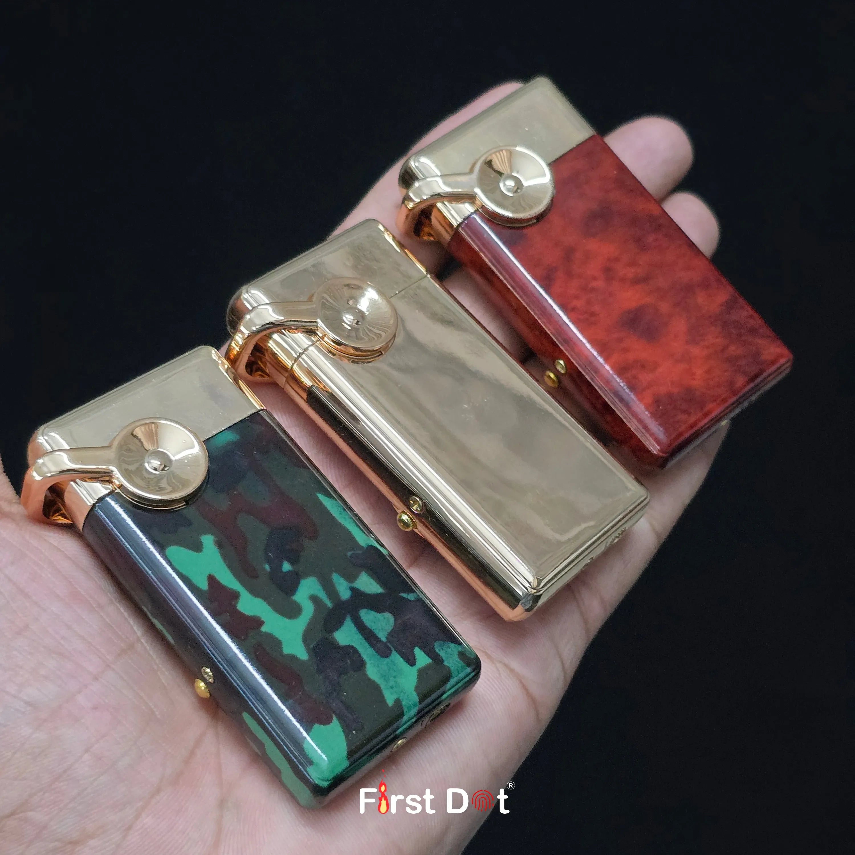 First Dot Maverick Swing-Arm Built-In Analog Watch Lighter