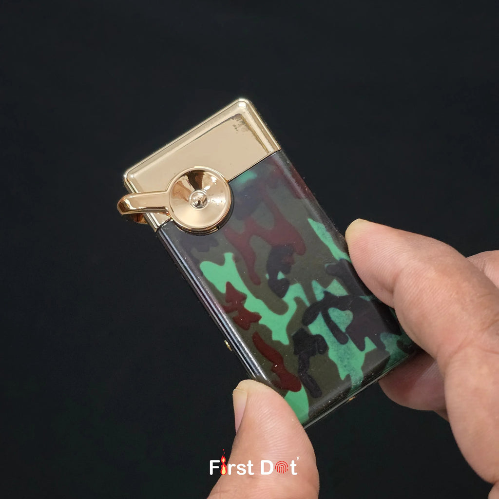 First Dot Maverick Swing-Arm Built-In Analog Watch Lighter