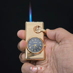First Dot Maverick Swing-Arm Built-In Analog Watch Lighter